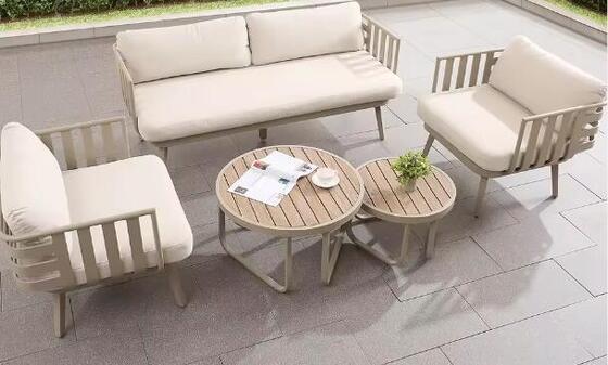 Hot Sale Outdoor sofa with aluminum Materials and rope Gardens Courtyards and Villas