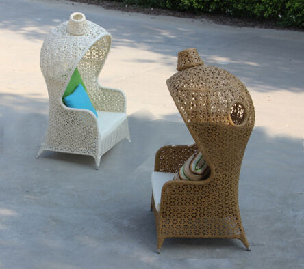 Hot Sale Outdoor Furniture Set 2Pieces Weather Resistant UV Resistant Rope Durable Aluminum Frame Ideal for Gardens Courtyards Villas