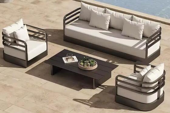 Garden Outdoor Furniture Patio Aluminum Frame Garden Sofa Set Patio Hotel Modernism Patio Metal Frame Chair Set