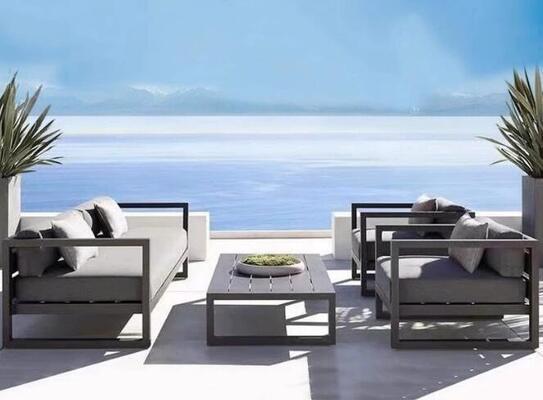 Garden sofa set 7Pieces Weather Resistant UV Resistant Rope Durable Aluminum Frame Ideal for Gardens Courtyards Villas