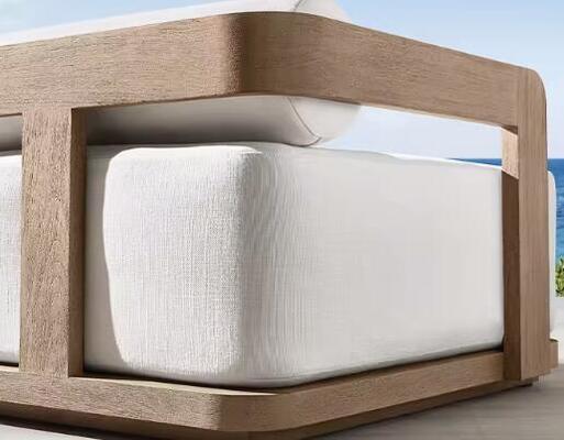 Teak wood Sofa Set 5Pieces Weather Resistant UV Resistant Durable For Gardens Courtyards Villas