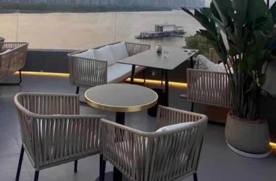 Sythetic PE rattan Sofa Set Weather Resistant UV Resistant Durable For Gardens Courtyards Villas