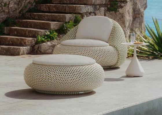 Colorful PE Rattan Wicker Aluminum outdoor sofa set weather resistant