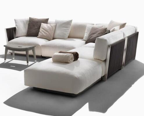 Outdoor Furniture Restaurant Patio Table and Rope Chairs sofa Set