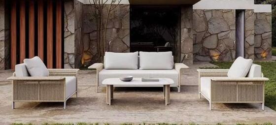 Patio Luxury Outside Furniture Outdoor Sofa Set Aluminium