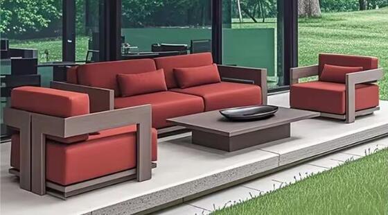 Aluminum Outdoor Patio Furniture Set Modern Patio Garden Outdoor Metal Sofa Set