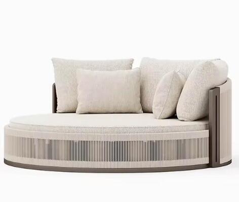 Outdoor Lounge Sofa Bed Couch Adult Relax Seat Set aluminum frame