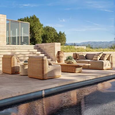 Teak Sofa Set Teak Wood Furniture outdoor sofa set Patio Garden Sofa Set
