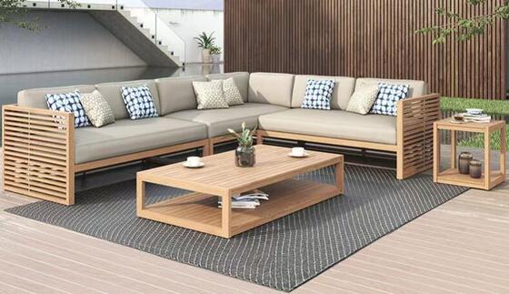 Hot sale Teak Wood Patio Sofa Set Outdoor Furniture