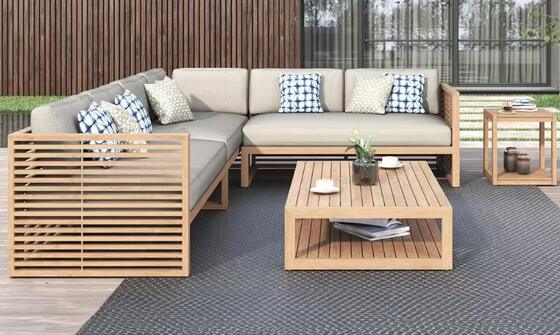 Hot sale Teak Wood Patio Sofa Set Outdoor Furniture