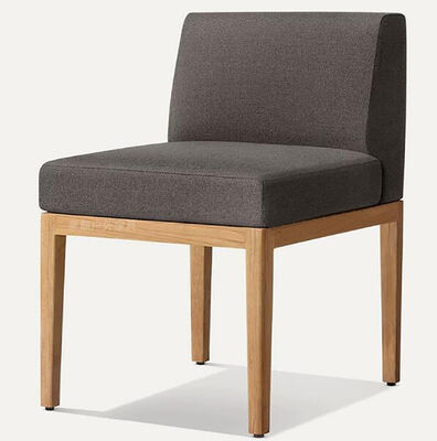 Outdoor Villa teak wood table and chair 8pcs with seat and back cushion